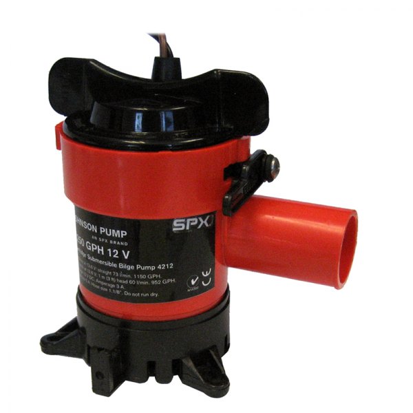 Johnson Pump® - 12 V 1248 GPH Electric Impeller Submersible Bilge Pump