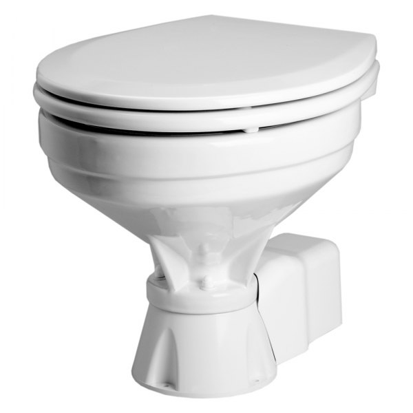 Johnson Pump® - AquaT™ Standart Marine Compact Toilet with 12 V Electric Pump for Salt & Fresh Water