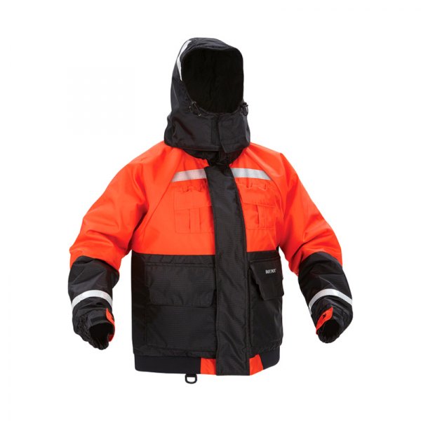 KENT® - Deluxe Large Orange/Black Flotation Jacket with Retain Hood