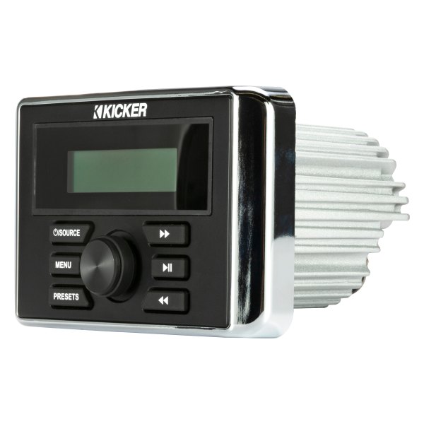 KICKER® - KMC3 Black AM/FM/MP3/USB/Aux/Bluetooth Stereo Receiver