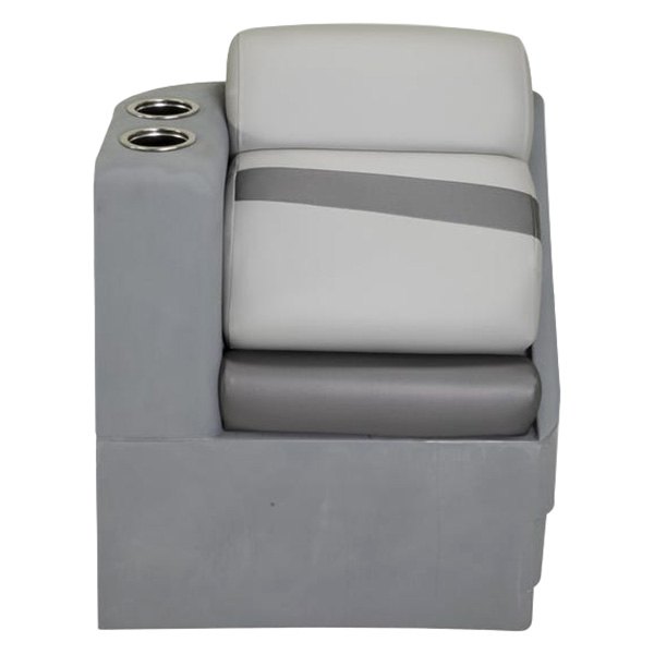 LCI Interior® - Platinum Series 32.5" L x 17" W x 26" H Charcoal Left Arm Pontoon Chaise
