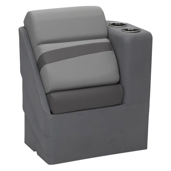 LCI Interior® - Platinum Series 32.5" L x 17" W x 26" H Charcoal Right Arm Pontoon Chaise