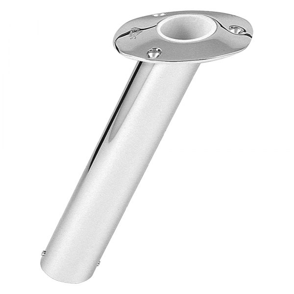 Lee's Tackle® - 30° 2-1/4" O.D. Stainless Steel Flush Mount Heavy-Duty Rod Holder