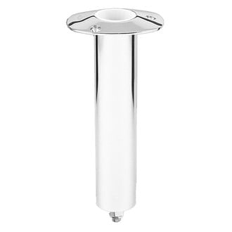 Lee's Tackle® RH577V - 10-1/2" L 2-1/4" O.D. Stainless Steel Flush Mount Swivel Base Rod Holder