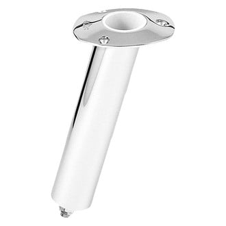 Lee's Tackle® RH579H - 15° 10-1/2" L 2-1/4" O.D. Stainless Steel Flush Mount Swivel Base Rod Holder