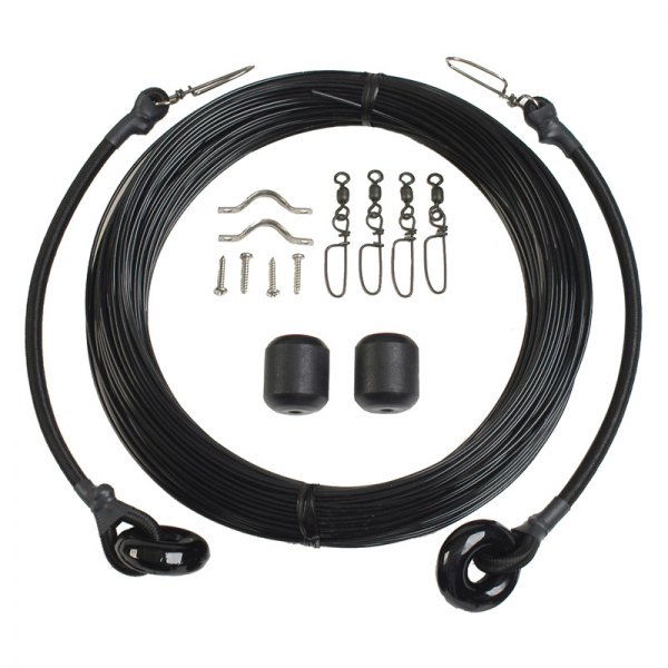 Lee's Tackle® - 150' L Black Single Mono Rigging Kit for 37' Outriggers