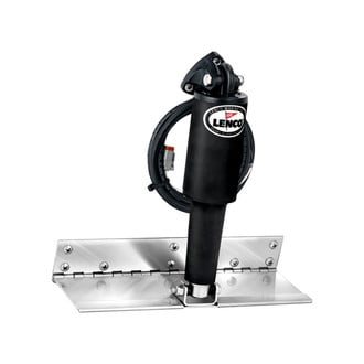 Lenco Marine® - Limited Space Electro-Polished 12V Electric Trim Tab w/o Switch, Pair