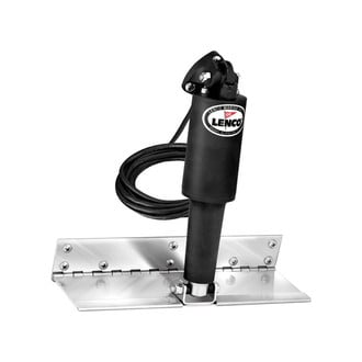 Lenco Marine® - Limited Space Electro-Polished 12V Electric Trim Tab w/o Switch, Pair