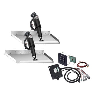 Lenco Marine® - Edge Mount 12V Electric Trim Tab Kit, Pair