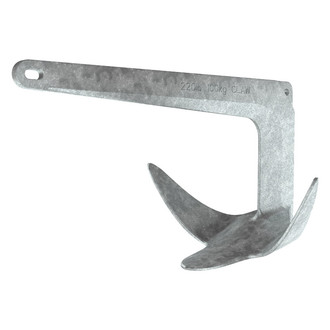Lewmar® 0057910 - 22 lb Galvanized Steel Claw Anchor