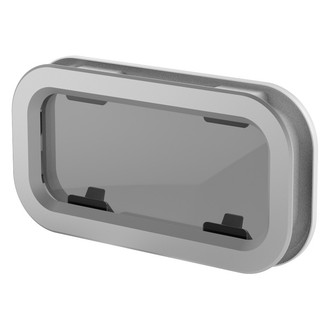 Lewmar® - Standard Series #1 6-3/4" L x 13-11/16" W Smoke Gray Rectangular Opening Portlight