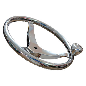 Lewmar® - Power Grip™ 15-1/2" Dia. Stainless Steel Steering Wheel with 1/2" Nut