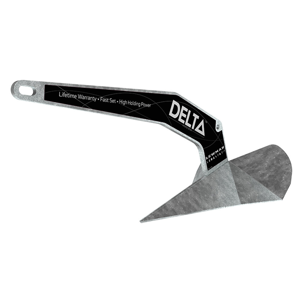 Lewmar® 0057406 - Delta™ 14 lb Galvanized Steel Plow Anchor  display picture 1