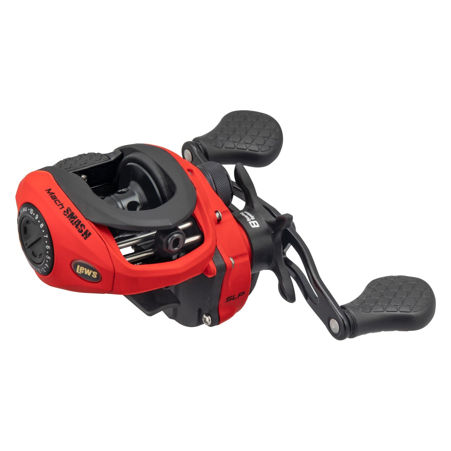 Camping World Lew's Mach Smash SLP Baitcast Reel in Red