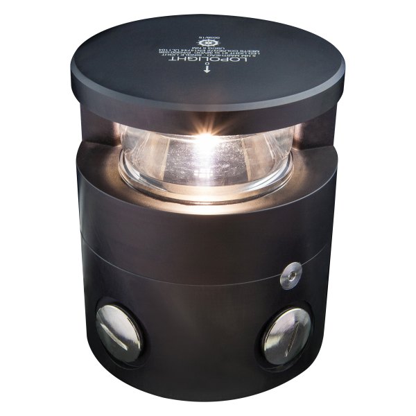 Lopolight® - K-Lock Black Anodized 5 Nautical Miles Horizontal Mount Single Masthead LED Light