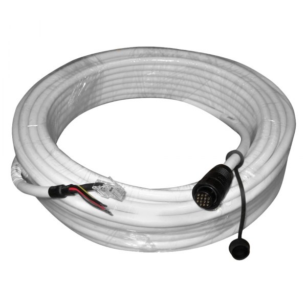 Lowrance® - 65.6' Radar Signal Cable with Bare Wires/Ethernet/Proplietary Connectors for BR24 Radars