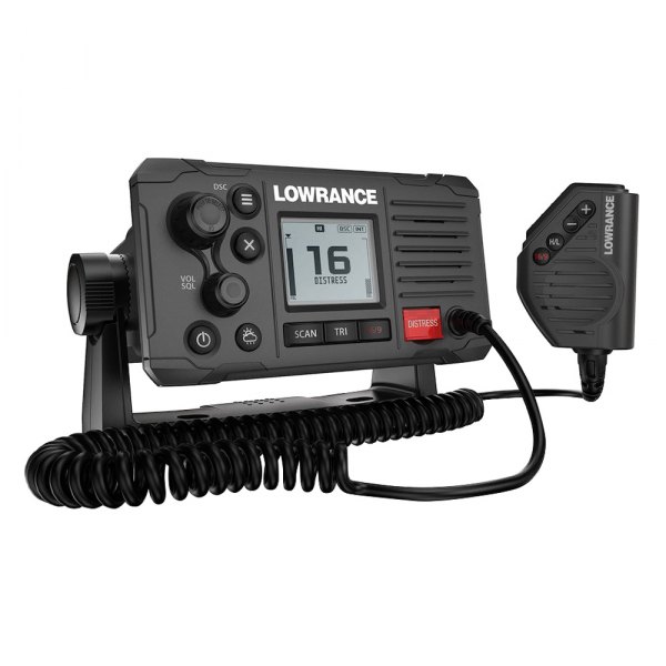 Lowrance® - Link-6S 23W RF Black Fixed Mount VHF Radio