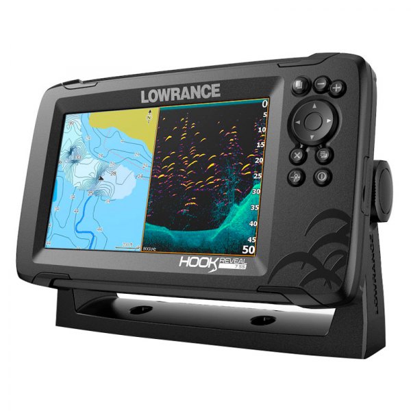 Lowrance® - HOOK Reveal 7" Fish Finder/Chartplotter with SplitShot Transducer, C-Map US Inland Charts