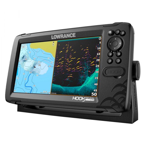 Lowrance® - HOOK Reveal 9" Fish Finder/Chartplotter with TripleShot Transducer, C-Map US Inland Charts