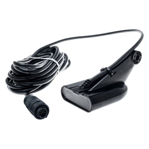 Lowrance® - HDI 8-Pin Plastic Transom Mount Transducer with 6' Cable for Hook Reveal Fish Finders