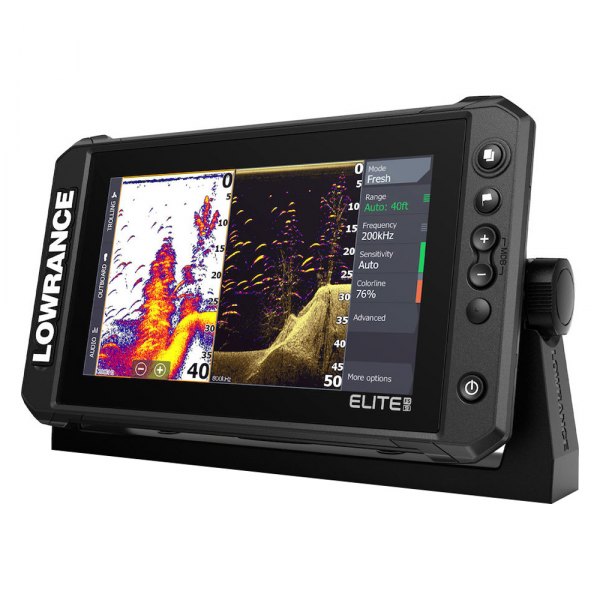 Lowrance® - Elite FS™ 9 9" Fish Finder/Chartplotter with Active Imaging™ 3-in-1 Transducer, C-Map Contour+ US Inland Charts