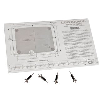 Lowrance® 000-10028-001 - Flush Mount Kit for Elite-5/Mark-5 Fish Finders