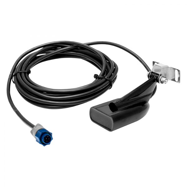 Lowrance® - Hybrid Dual Imaging™ Plastic Transom Mount Transducer with 20' Cable