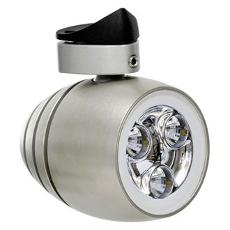 Lumitec® 101330 - Octane 16 W 1000 lm 10 - 30 V DC 2.75" L x 3" H x 2.4" D Brushed Housing White Bracket Mount Tower Non-Dimming LED Spreader Light