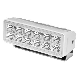 Lumitec® - Maxillume H60 60 W 6000 lm 10 - 30 V DC 2.7" L x 8.3" H x 2.5" D White Housing White Trunnion Mount Dimming LED Flood Light
