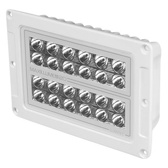 Lumitec® - Maxillume H 120 120 W 12000 lm 10 - 30 V DC 6.6" L x 9.6" H x 3.1" D White Housing White Flush Mount Dimming LED Flood Light