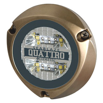 Lumitec® - SeaBlaze Quattro Series 3.85" White/Blue 2000 lm Surface Mount Underwater LED Light
