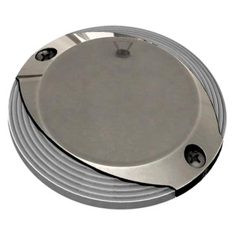 Lumitec® 101629 - Scallop 4"D 12V DC 80lm Warm White Surface Screw Mount Pathway LED Courtesy Light