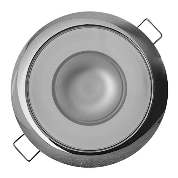 Lumitec® - Mirage 3.25"D 12/24V DC White/Red Dimming Recessed Spring Mount LED Courtesy Light