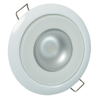 Lumitec® - Mirage 3.25"D 12V DC 380lm White/Blue/Red Dimming Recessed Spring Mount LED Courtesy Light