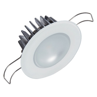 Lumitec® - Mirage 3.25"D 12V DC 380lm White/Blue/Red Dimming Recessed Spring Mount LED Courtesy Light