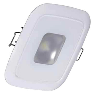 Lumitec® - Mirage 3.45"L x 3.45"W 12V DC 380lm Spectrum RGBW Dimming Recessed Spring Mount LED Courtesy Light