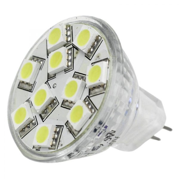 Lunasea Lighting® - 12/24V DC 140lm Cool White Bottom-Pin MR11 G4 Base LED Light Bulb
