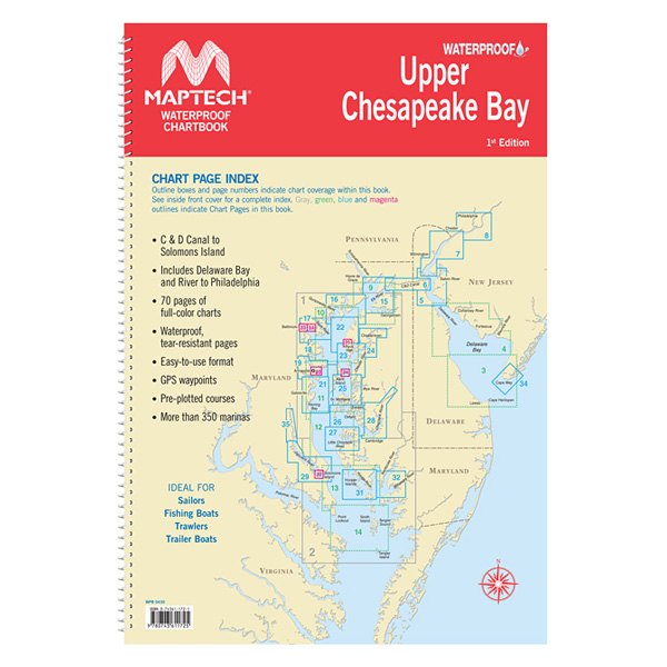 Maptech® - WPB Upper Chesapeake Bay Waterproof Chart Kit