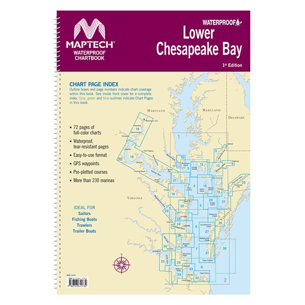 Maptech® - WPB Lower Chesapeake Bay Waterproof Chart Kit