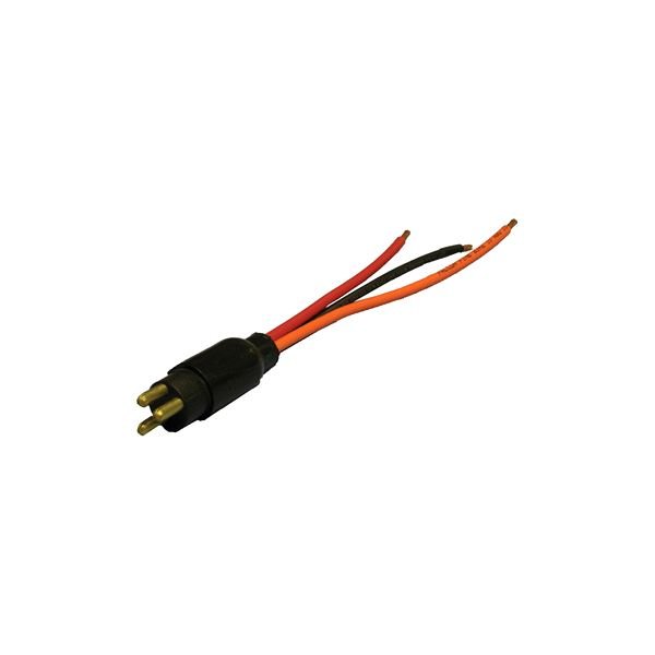 Mar-Lan® - 12/24 V 8 AWG 3-Wire Trolling Motor Male Plug