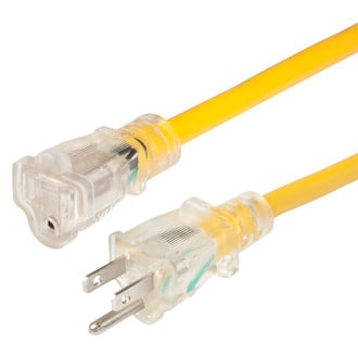 Marinco® - 15 A Non-Locking Lighted Extension Cord