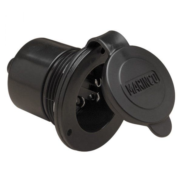 Marinco® - 15 A 125 V 3-Wire Black Front Mount Shore Power Inlet
