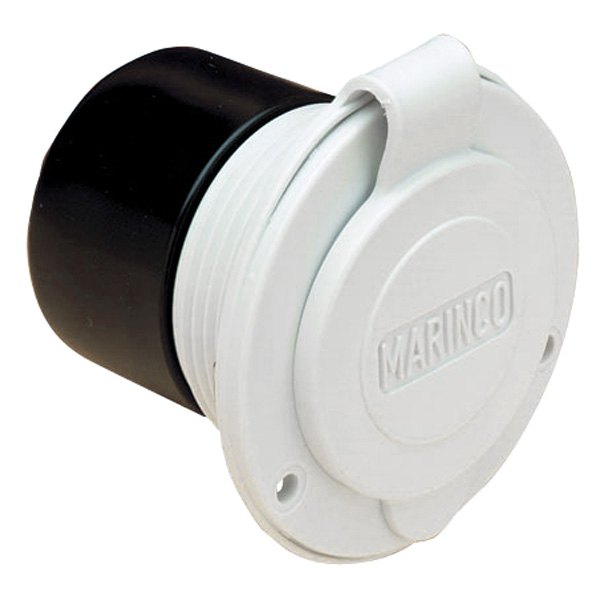 Marinco® - 15 A 125 V 3-Wire White Front Mount Shore Power Inlet