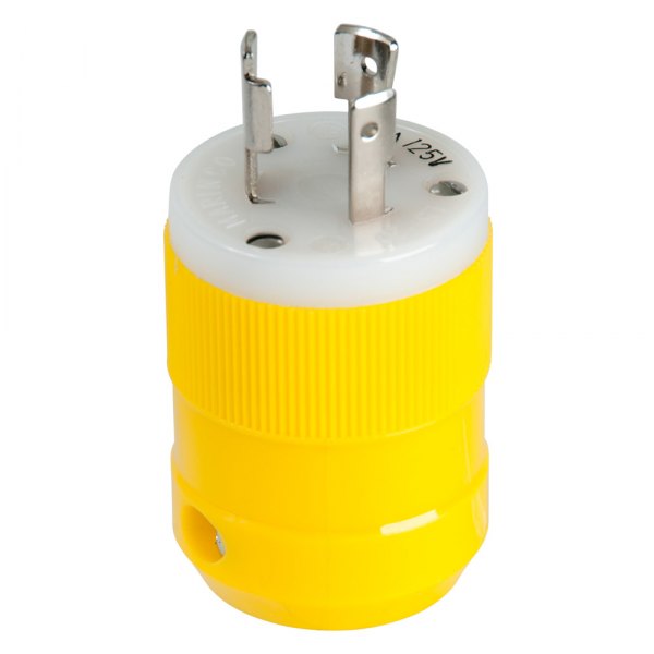 Marinco® - 20 A 125 V AC 2-Pole 3-Wire Yellow Male Plug