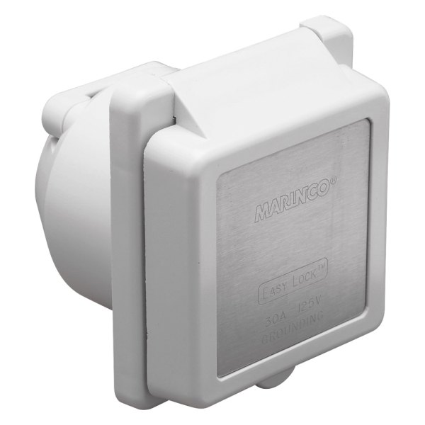 Marinco® - Powersmart™ 30 A 125 V 3-Wire Stainless Steel Square Marine Inlet