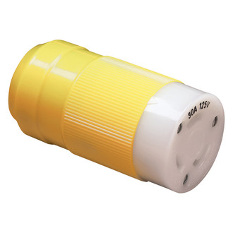 Marinco® - 30 A 125 V 2-Pole 3-Wire Yellow Female Connector