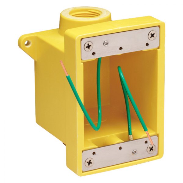 Marinco® - Yellow Polyester FD Box with 3/4" K.O. Holes
