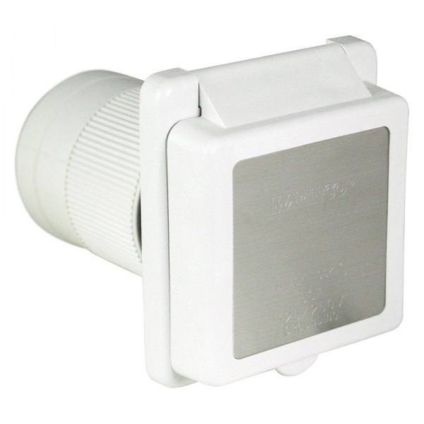 Marinco® - 50 A 125/250 V 4-Wire White Polyester Power Inlet