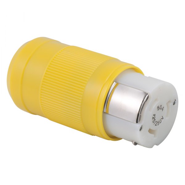 Marinco® - 50 A 125/250 V 3-Pole 4-Wire Yellow Female Connector