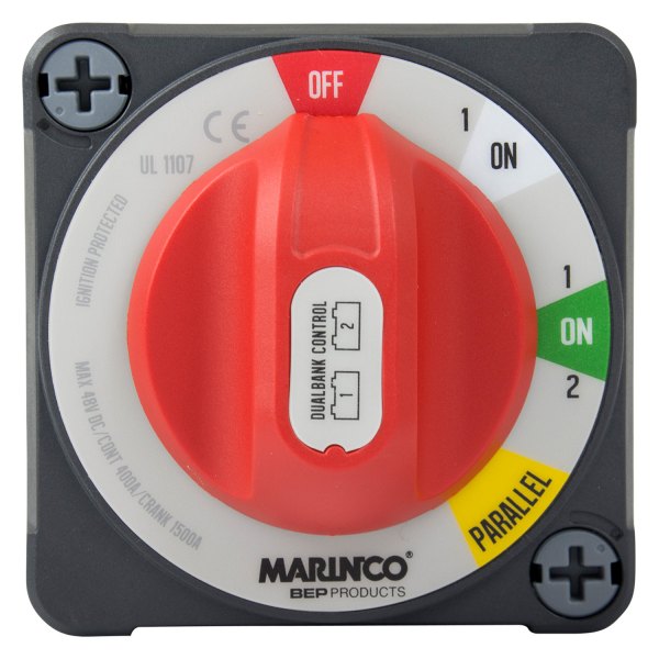 Marinco® - ProInstaller™ 400 A EZ-Mount Dual Bank Battery Switch
